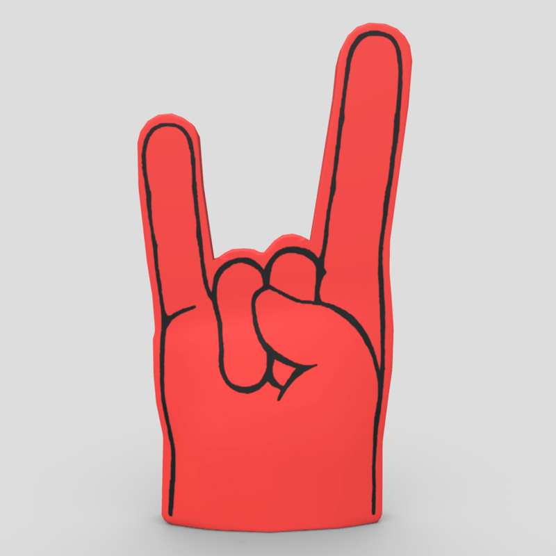 Foam Finger 3 - low poly PBR 3d model