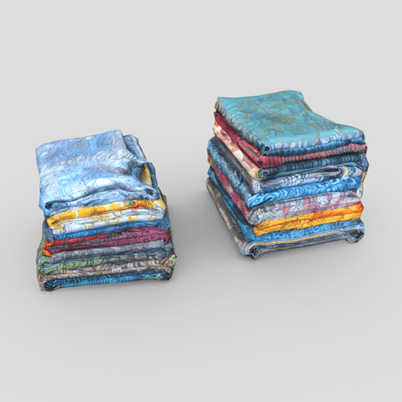 Pile of Clothes - low poly PBR 3d model