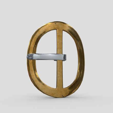 Buckle 5 - low poly PBR 3d model