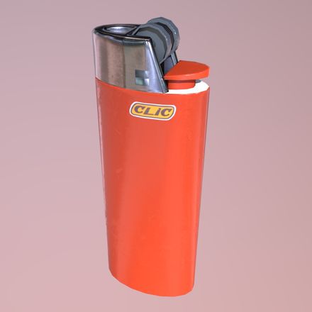 CC0 - Lighter - low poly PBR 3d model