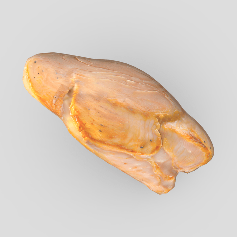 CC0 - Cooked Chicken Breast - low poly PBR 3d model