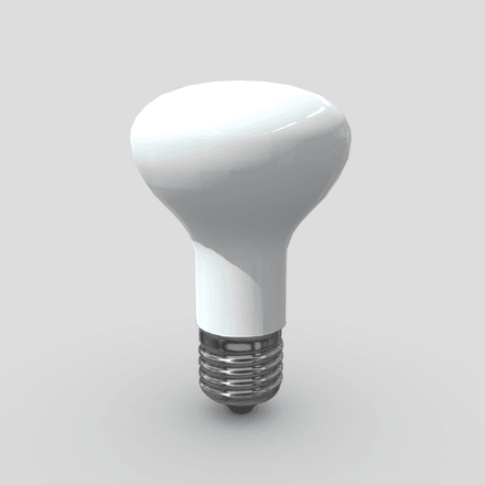 Light Bulb 4 - low poly PBR 3d model