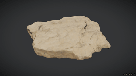 Desert Rock - low poly PBR 3d model