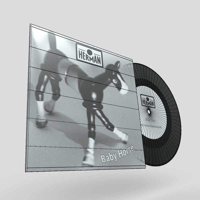 7 inch Vinyl Record Herman - low poly PBR 3d model