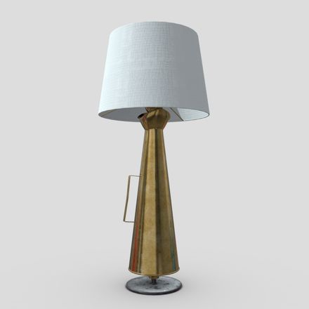 Megaphone Lamp - low poly PBR 3d model