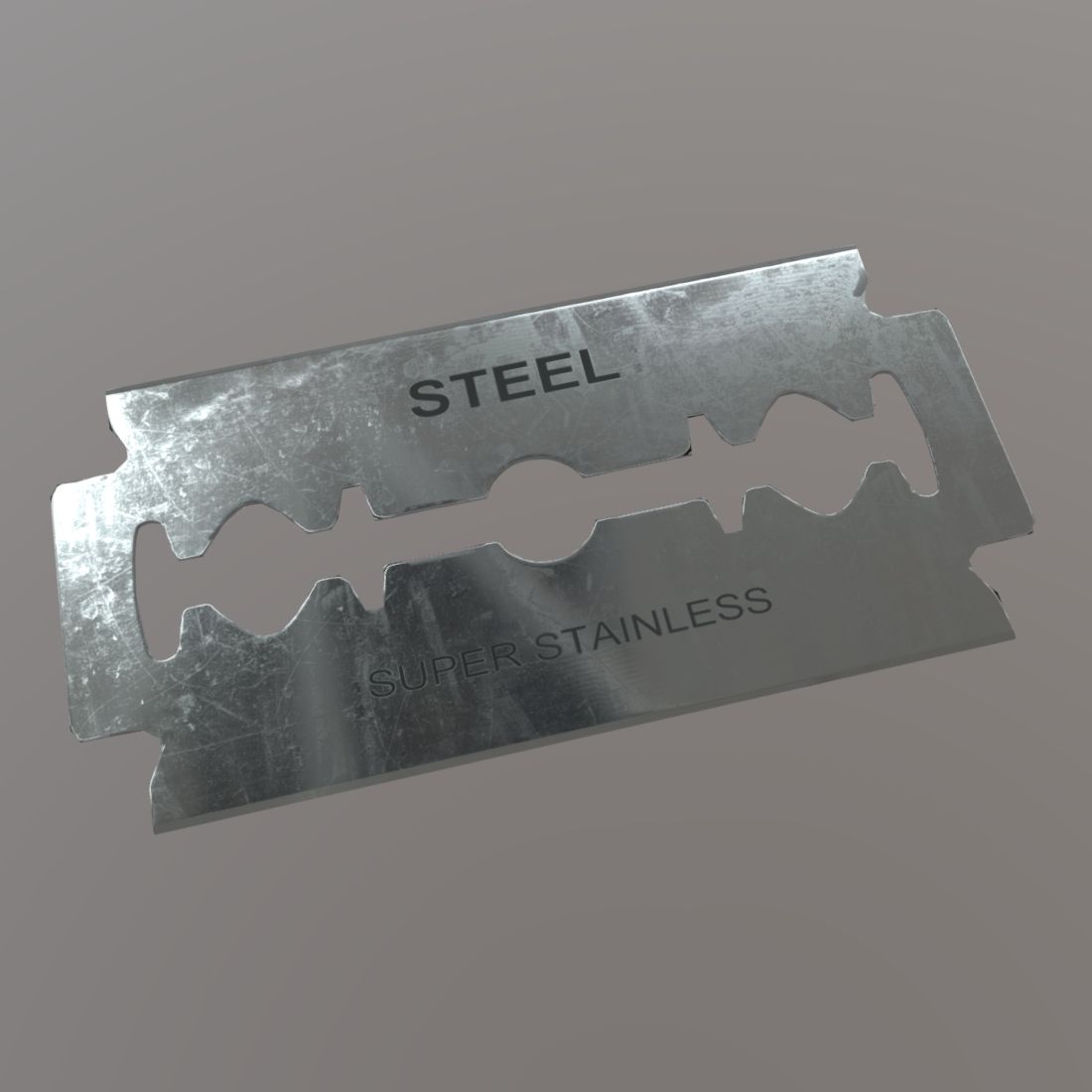 Razor Blade - low poly PBR 3d model