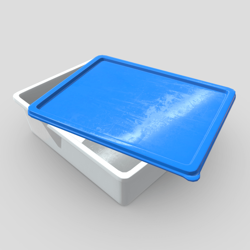 Food Container - low poly PBR 3d model