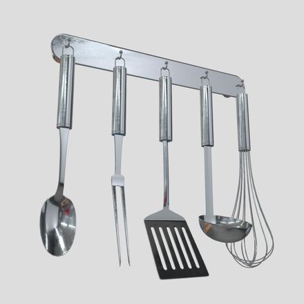 Kitchen Utensil Rack - low poly PBR 3d model