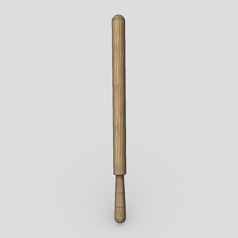 CC0 - Laundry Stick - lowpoly PBR 3d model