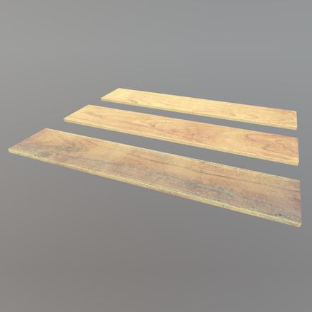 Plank - low poly PBR 3d model