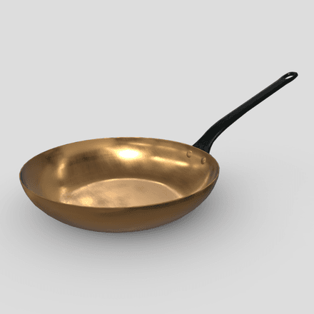 Pan 2 - low poly PBR 3d model