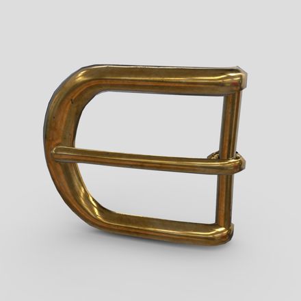 Buckle 3 - low poly PBR 3d model