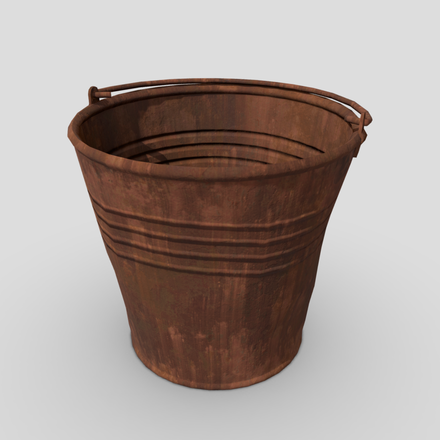 Bucket 2 - low poly PBR 3d mode