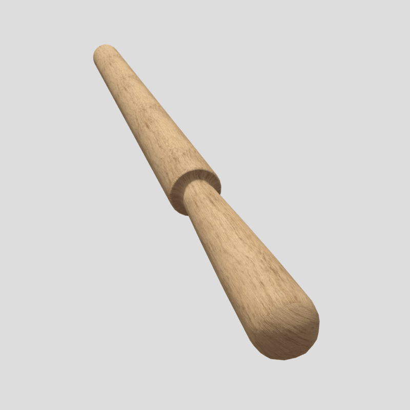 CC0 - Laundry Stick - lowpoly PBR 3d model