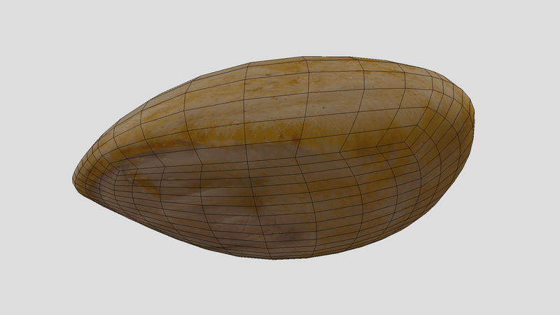 CC0 - Cooked Chicken Breast 2 - low poly PBR 3d model