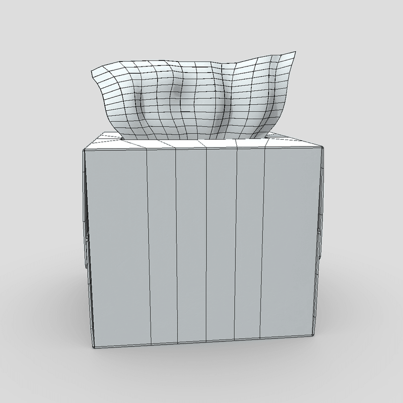 CC0 - Tissue Box - low poly PBR 3d model
