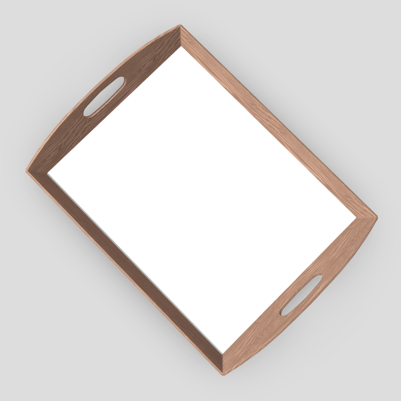 Tray 4 - low poly PBR 3d model