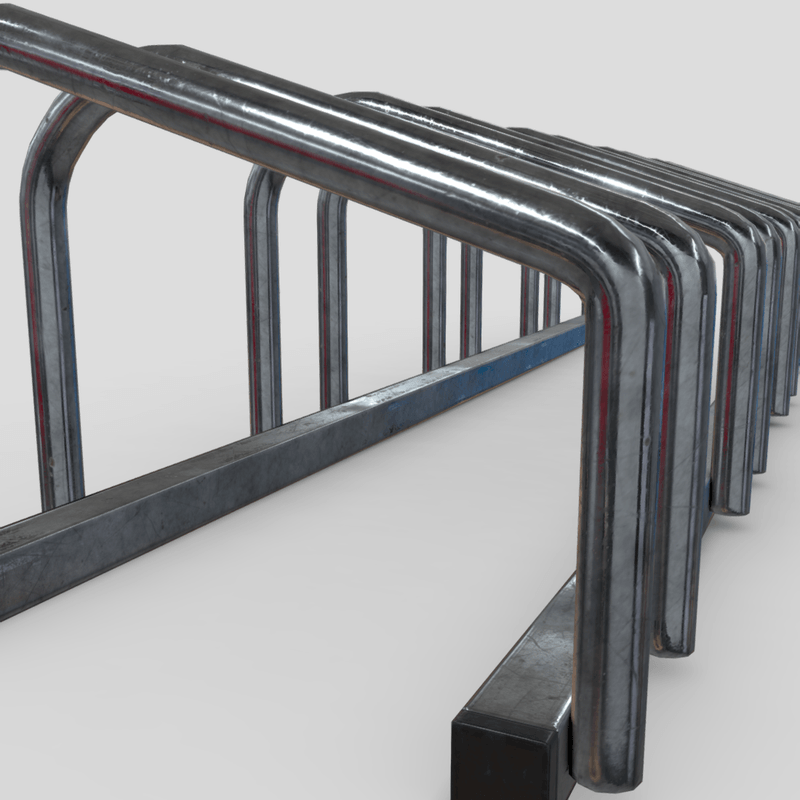 Bicycle Stand 3 - low poly PBR 3d model