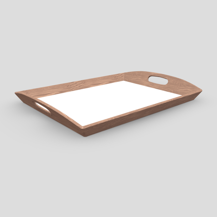 Tray 4 - low poly PBR 3d model