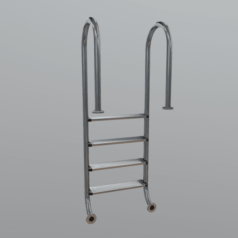 Pool Ladder - low poly PBR 3d model