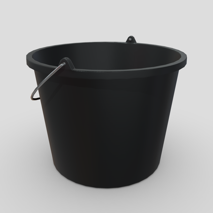 Bucket 5 - low poly PBR 3d model