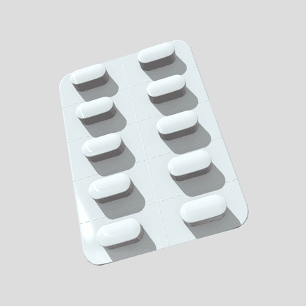 Pills in blister 2 - low poly PBR 3d model