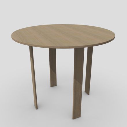 Table 4 - low poly PBR 3d model