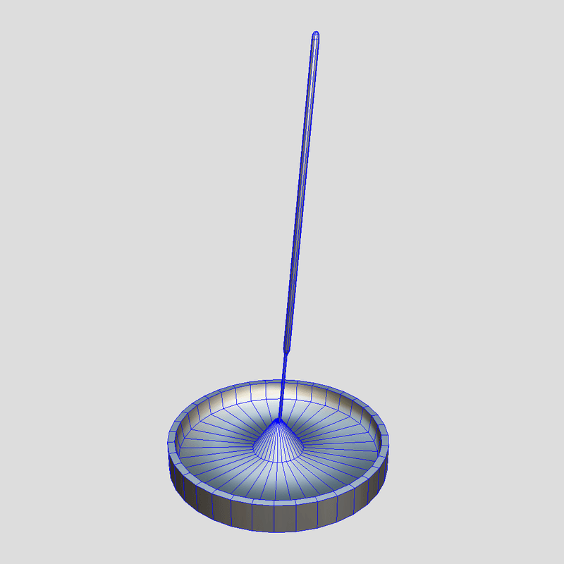 Incense Burner 2 - low poly PBR 3d model