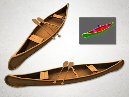 Canoe - 3D Model