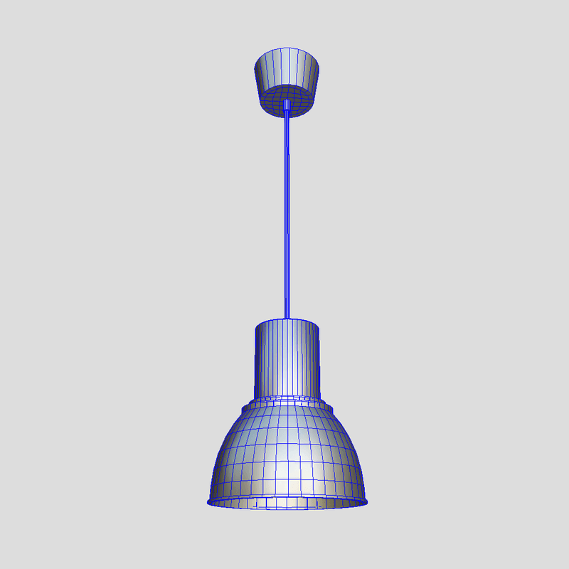 Ceiling Lamp 6 - low poly PBR 3d model