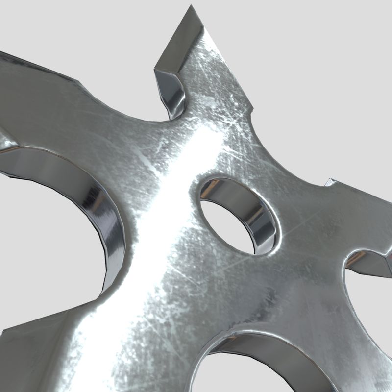 Shuriken - low poly PBR 3d model