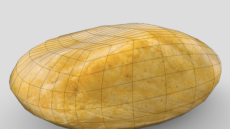 CC0 - Cooked Chicken Breast 2 - low poly PBR 3d model