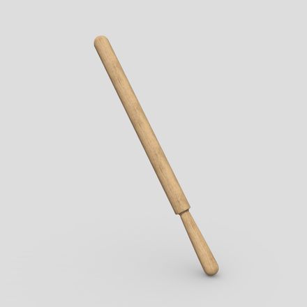 CC0 - Laundry Stick - lowpoly PBR 3d model