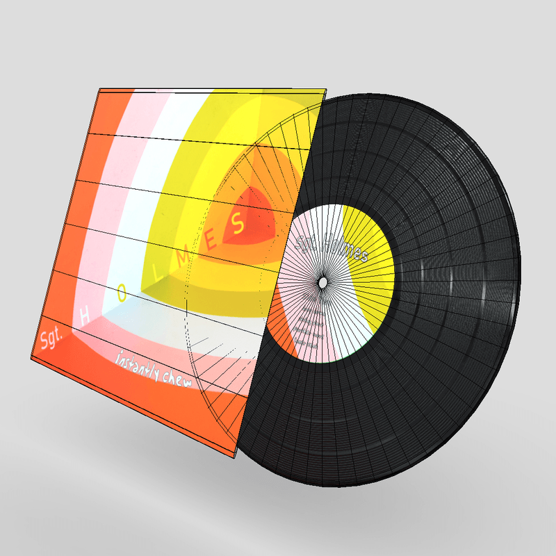 CC0 - Vinyl Record Sgt Holmes - low poly PBR 3d model