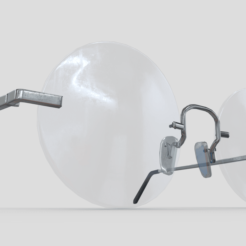 Glasses 7 - low poly PBR 3d model