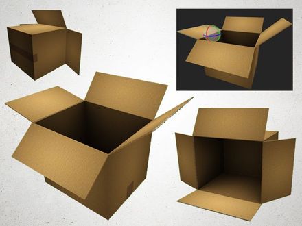 Cardboard Box - 3D Model