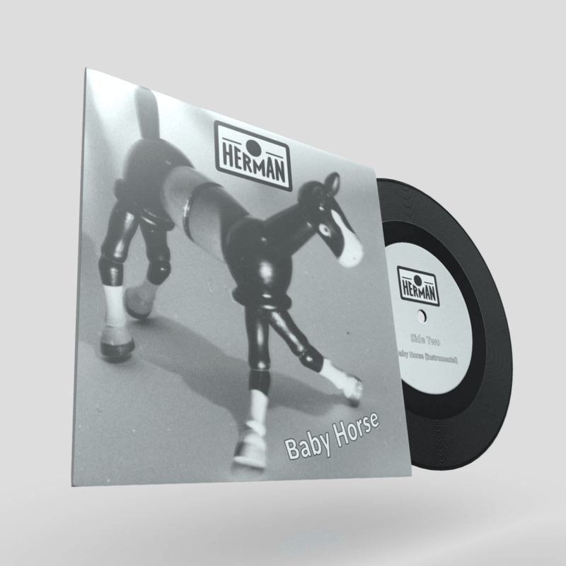 7 inch Vinyl Record Herman - low poly PBR 3d model
