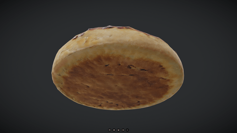 Berry Pie - low poly PBR 3d model