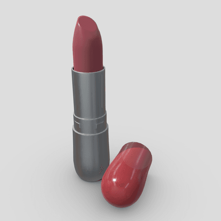 Lipstick 5 - low poly PBR 3d model