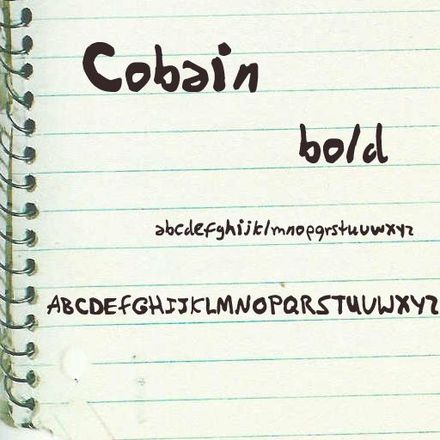 Cobain bold Font