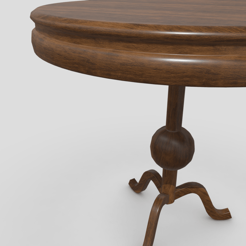 CC0 - Table - low poly PBR 3d model