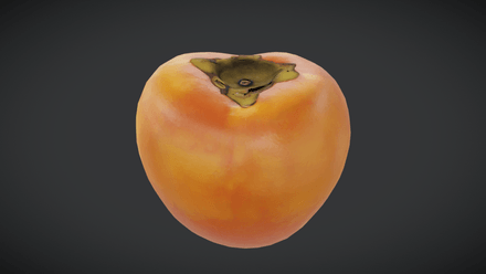Persimmon - low poly PBR 3d model