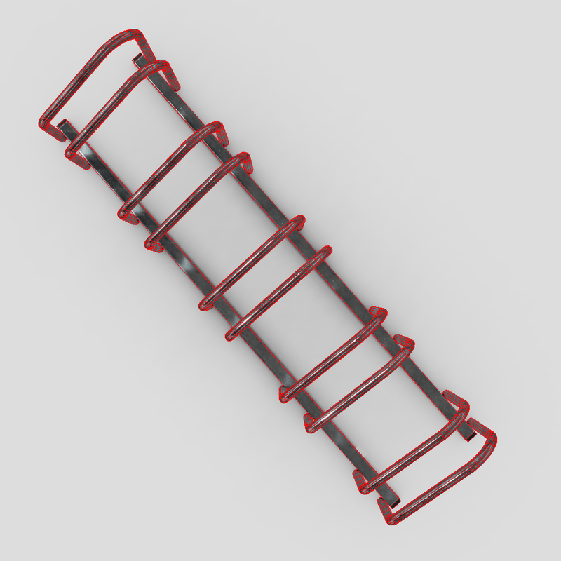 Bicycle Stand 3 - low poly PBR 3d model