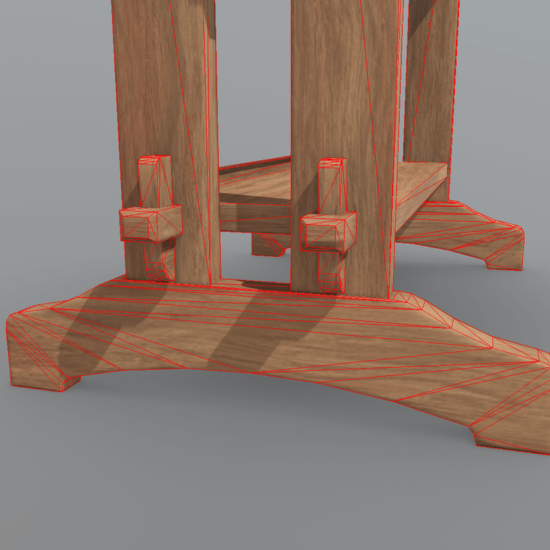 CC0 - Shelf - low poly PBR 3d model