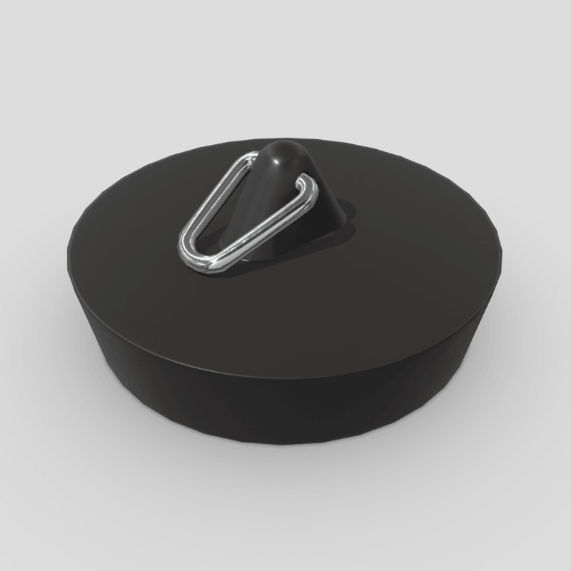 Sink Plug - low poly PBR 3d model
