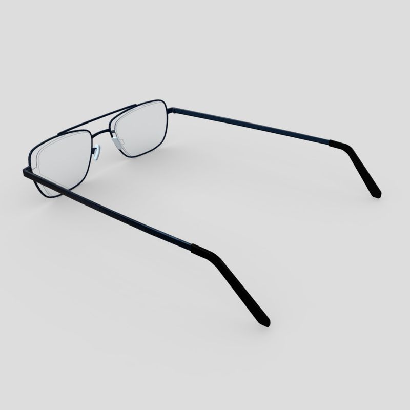 Glasses 5 - low poly PBR 3d model