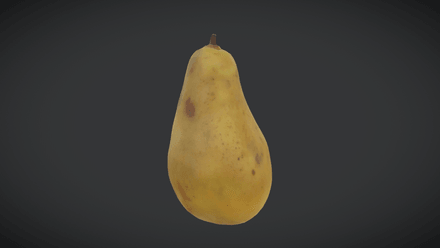 Pear - low poly PBR 3d model