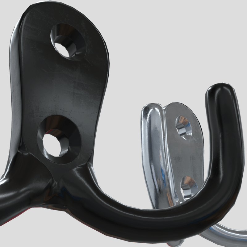 Coat Hook 2 - low poly PBR 3d model