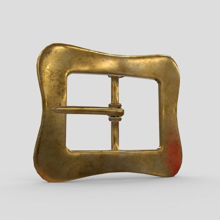 Buckle 6 - low poly PBR 3d model