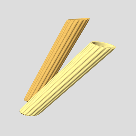 Pasta Penne - low poly PBR 3d model